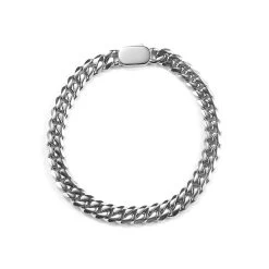 ICEEX Sterling Silver Curb Cuban Link Bracelet