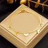 ICEEX 18k Gold Double Layered Heart Anklet -Iceex S8fecbf086b604bbf932ec15b5f7a4fc0v