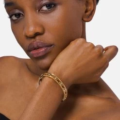 ICEEX 18k Gold Evil Eye Diamond Bangle -Iceex S909eddd77848476ca9d80b07554d3634v