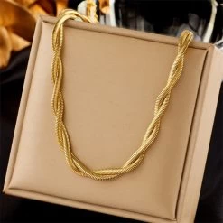 ICEEX 18k Gold Infinity Snake Chain