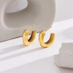 ICEEX 18k Gold Rosa Earrings