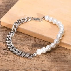 ICEEX Pearl X Cuban Link Bracelet