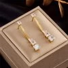 ICEEX 18k Gold Micro Paved Diamond Earrings -Iceex S9c173f8256ed4f67823ac0b58cab536aw