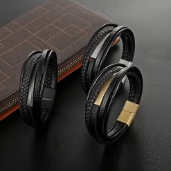 ICEEX Genuine Leather Connected Bracelet