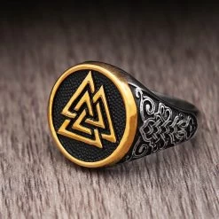 ICEEX Vintage Valknut Ring