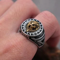 ICEEX Vintage Lion King Ring
