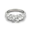 ICEEX Royal Round Cut 1 Ct Sterling Silver Diamond Ring -Iceex Sadf7ffca14564f9f8fdcef1a57e6d561X