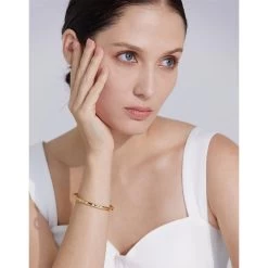 ICEEX 18k Gold Diamond Cubed Bangle -Iceex Sb049349086c1427a9896a671eee83be5d