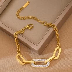 ICEEX 18k Gold Chained Diamond Bracelet -Iceex Sb858c2d847194a63ac969e9c3ecaa2afF