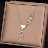 ICEEX Sterling Silver The Love Path Necklace -Iceex Sbb12633a0fd74e309f4f2961f52b2f66m