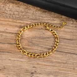 ICEEX 18k Gold Figaro Bracelet -Iceex Sc06f3ce1c85c46f9943754ab6bc327f8o