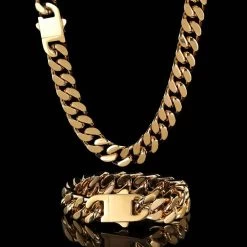 ICEEX 18k Gold Clasp Cuban Chain -Iceex Scaed0d01dc5440d2bd897a6b2d492174O