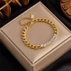 ICEEX 18k Gold Cuban Moissanite Diamond Bracelet -Iceex Scbc02b27ace24870b28ee0a170d36d6fq