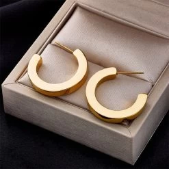 ICEEX 18k Gold Semi Ring Earrings -Iceex Sd67e378447a345b6ad6500ded445c1c6q e370bb49 22d7 40d2 a76c 5ce25360ef81