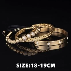 ICEEX 3pcs 18k Gold / Sterling Silver Micro Paved Bracelet Set -Iceex Sd8190ca721b84c42868b4438908743a4r