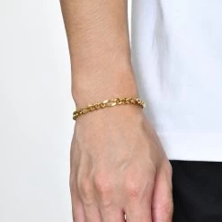 ICEEX 18k Gold Figaro Bracelet -Iceex Se0d2152a43e3455c96886782eb10b106f