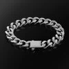 ICEEX Sterling Silver Clasp Cuban Bracelet -Iceex U3699560868314e4bab50f24725c0b3a8b