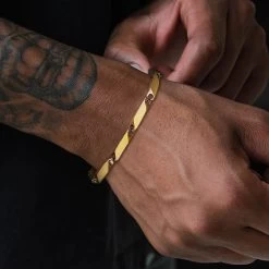 ICEEX Bar Linked Bracelet (18k Gold / Sterling Silver)