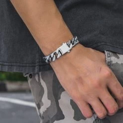 ICEEX Sterling Silver Clasp Cuban Bracelet -Iceex Ucca18a3e13504a94abcf5d9f8df9b96am