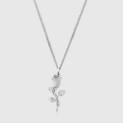 ICEEX Sterling Silver Flower Pendant Necklace -Iceex crtdrop37