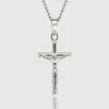 ICEEX Sterling Silver Crucifier Pendant Necklace Chain -Iceex linkedlondon 53cm silver pendant necklace crucifix 28256950157471 528x 0e85b293 49ef 492e 8f7a 8046973d55cf