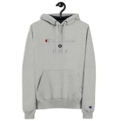 ICEEX Champion X ICEEX Moral Hoodie -Iceex mens champion hoodie light steel front 636aef6f57a76
