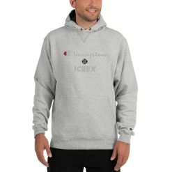 ICEEX Champion X ICEEX Moral Hoodie -Iceex mens champion hoodie light steel front 636aef6f58288