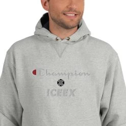 ICEEX Champion X ICEEX Moral Hoodie -Iceex mens champion hoodie light steel zoomed in 636aef6f580f5