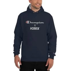 ICEEX Champion X ICEEX Moral Hoodie -Iceex mens champion hoodie navy front 636aef6f57f80
