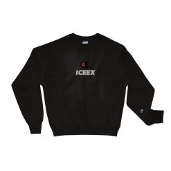 ICEEX Champion X ICEEX Crew Neck 15 ICEEX Champion X ICEEX Crew Neck -Iceex mens champion sweatshirt black front 6367e840761a1