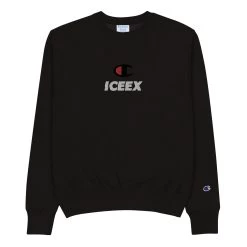 ICEEX Champion X ICEEX Crew Neck 16 ICEEX Champion X ICEEX Crew Neck -Iceex mens champion sweatshirt black front 6367e8407632a