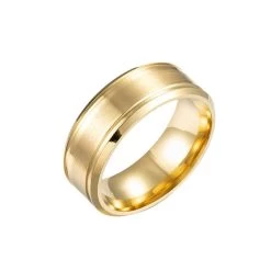 ICEEX 18k Gold Striped Ring