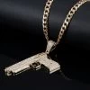 ICEEX Diamond Pistol Pendant (18k Gold Chain) -Iceex product image 1418756423