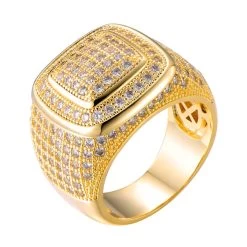 ICEEX Micro Paved 18k Gold / Sterling Silver Diamond Ring -Iceex product image 1421702887