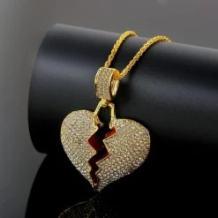 ICEEX Diamond Broken Heart Pendant -Iceex product image 1426914839