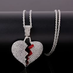 ICEEX Diamond Broken Heart Pendant -Iceex product image 1426914842