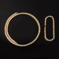 ICEEX 18k Gold Tennis Chain Set -Iceex product image 1482659063 d339f529 ba09 4bdf b12f 4d952f860de4