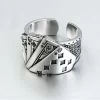 ICEEX 925 Sterling Silver Cards Ring -Iceex product image 1490034998