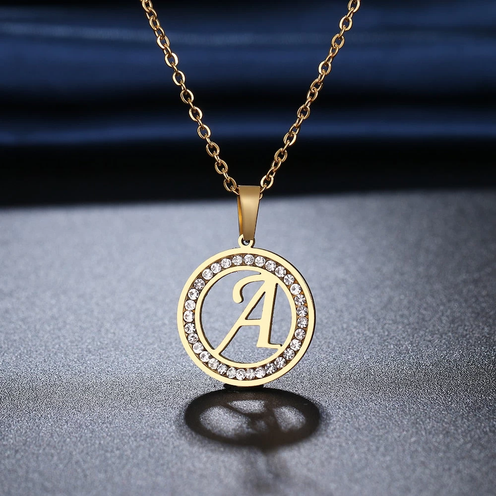 ICEEX A-Z Initials Necklace Diamond Pendant 4 ICEEX A-Z Initials Necklace Diamond Pendant - Image 2