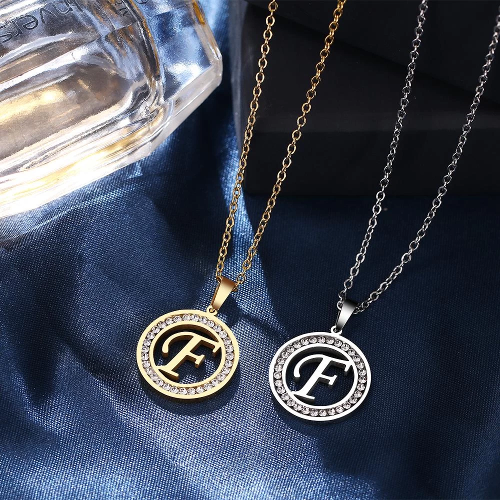 ICEEX A-Z Initials Necklace Diamond Pendant 20 ICEEX A-Z Initials Necklace Diamond Pendant - Image 18