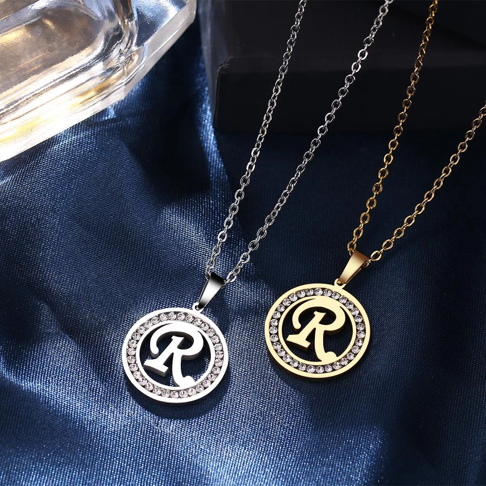 ICEEX A-Z Initials Necklace Diamond Pendant 15 ICEEX A-Z Initials Necklace Diamond Pendant - Image 13