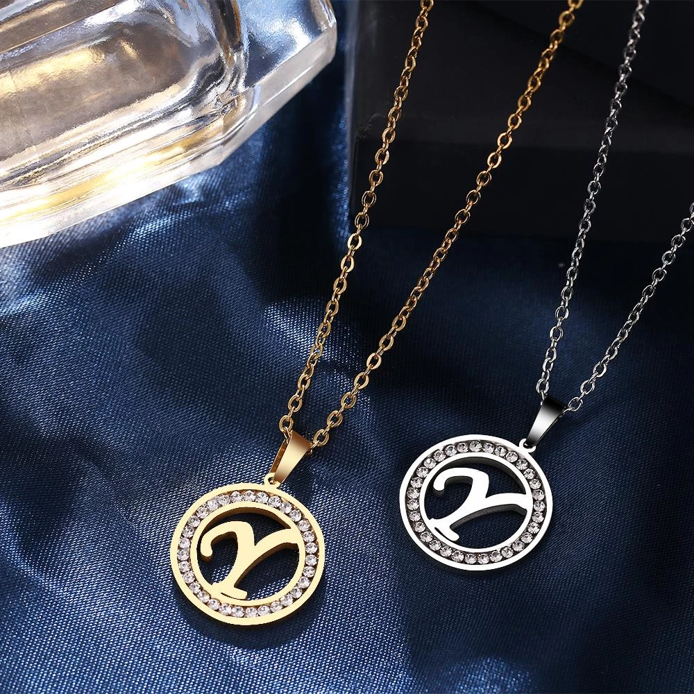 ICEEX A-Z Initials Necklace Diamond Pendant 16 ICEEX A-Z Initials Necklace Diamond Pendant - Image 14