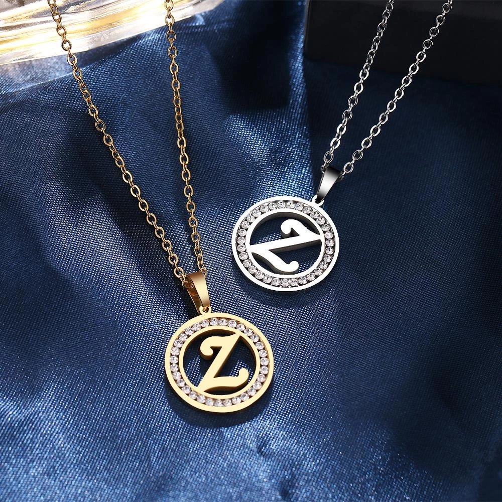 ICEEX A-Z Initials Necklace Diamond Pendant 12 ICEEX A-Z Initials Necklace Diamond Pendant - Image 10