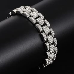 ICEEX Diamond Band Cuban Link Bracelet -Iceex product image 1517114041