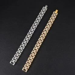 ICEEX Diamond Band Cuban Link Bracelet -Iceex product image 1517114042