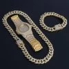 ICEEX 18k Gold Diamond Cuban Link Set -Iceex product image 1518766145