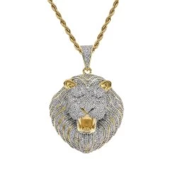 ICEEX Diamond Lion King Pendant (Cuban/Rope Chain)