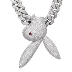 ICEEX Diamond PlayBOI Pendant (Miami Cuban Link)