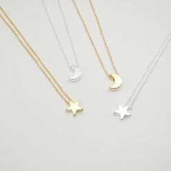 ICEEX Star Moon Pendant Necklace