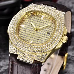 ICEEX ICED OUT 2-Tone Diamond Leather El Classico Watch -Iceex product image 1554695365